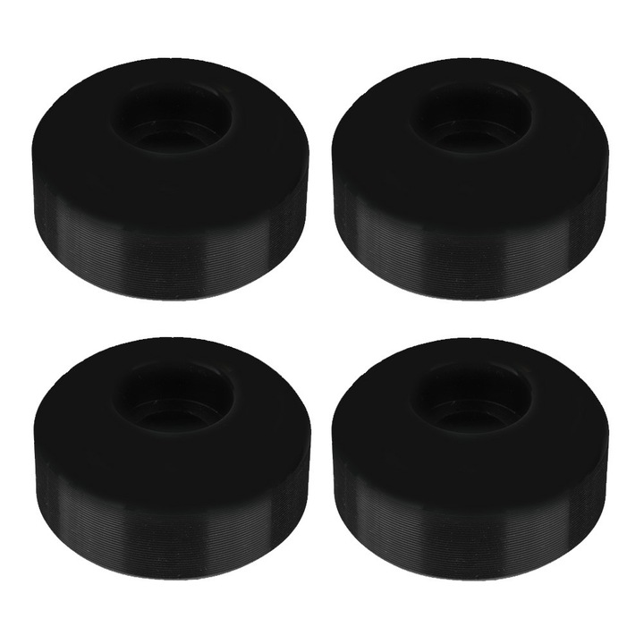 Roti skateboard din PU cu model de skull, set, rezistente la zgarieturi, pentru drum asfaltat, 50x30mm