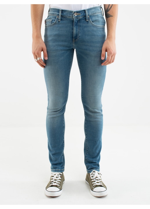 Big Star, Blugi skinny cu aspect decolorat Jeffray 266