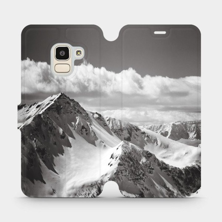 Husa flip Mobiwear pentru Samsung Galaxy J6 2018, design elegant, rezistent la socuri si zgarieturi