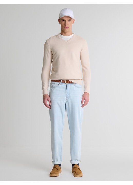 Pulover barbati, Big Star, Vasonitex 801, bej