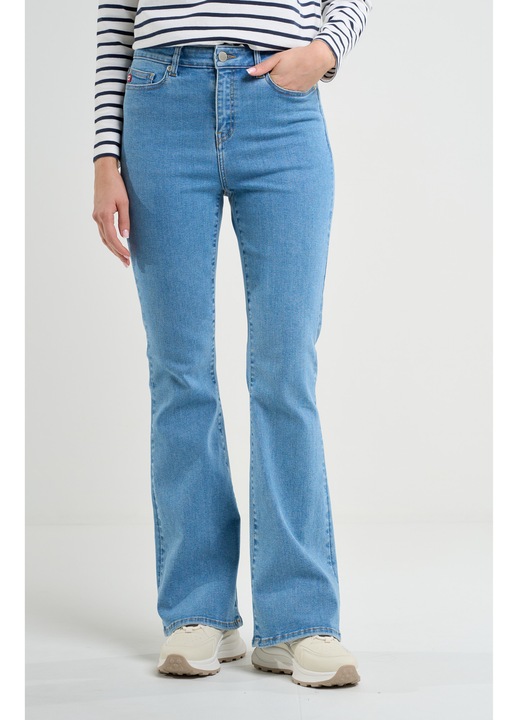 Blugi dama Big Star Clara Flare 158, evazati, albastru deschis, bumbac, poliester, elastan