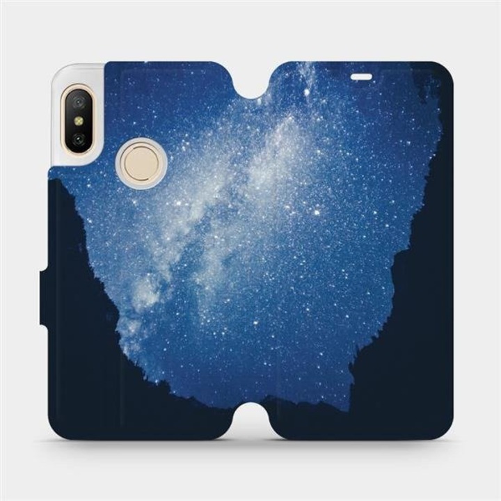 Husa flip Mobiwear pentru Xiaomi Mi A2 Lite, design elegant, protectie completa