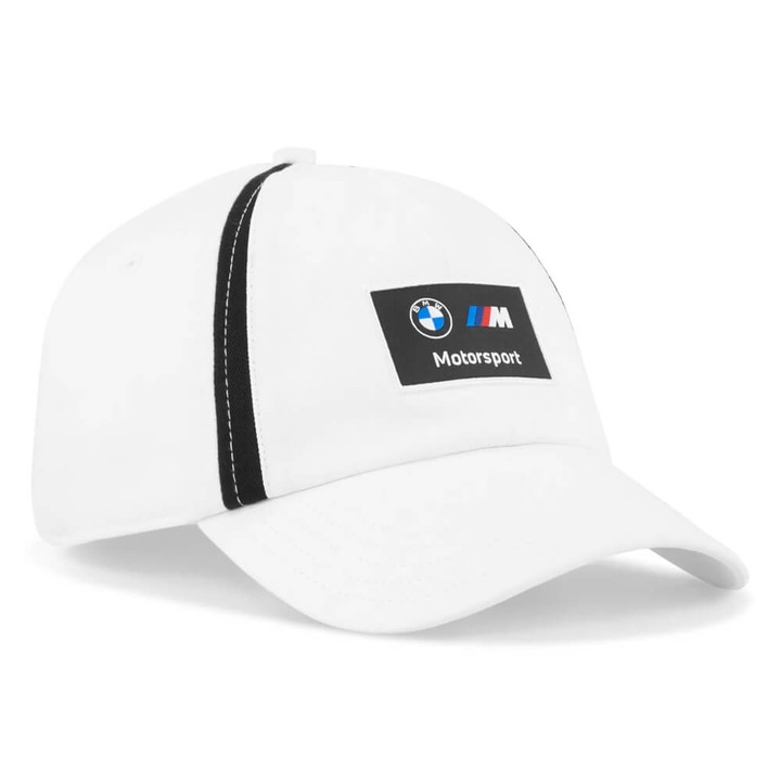 Sapca Puma BMW MMS Heritage, alb, 100% bumbac, circumferinta 57cm