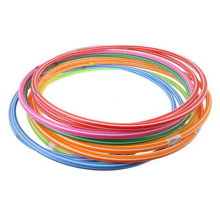 Set 10 cercuri gimnastica Sportech, diametru 90 cm