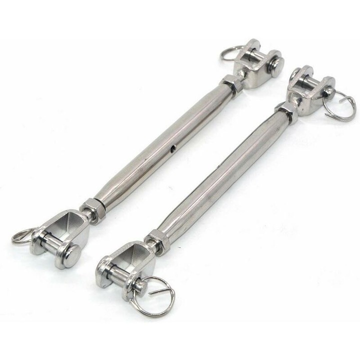 Set 2 tensiometre cablu inox 304 M10 cu inchidere magnetica
