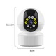 PTZ WiFi 1080P okos kamera, vezeték nélküli beltéri biztonsági kamera, éjjellátó, mozgásérzékelés, kétirányú hang, push riasztás, SD kártyahely bébi- és háziállatfigyelőhöz, otthoni használatra