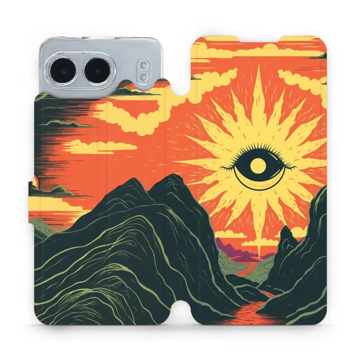 Mobiwear флип капак за OnePlus Nord 4 5G, многоцветен, елегантен дизайн, пълна защита