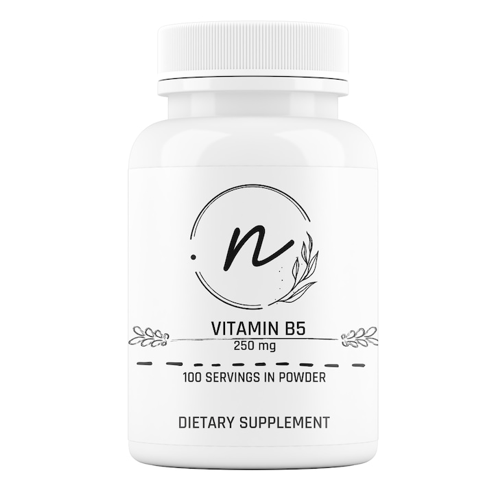 Витамин B5 Provitax, 250 mg, Подобрява метаболизма и състоянието на кожата и косата, 100 дози