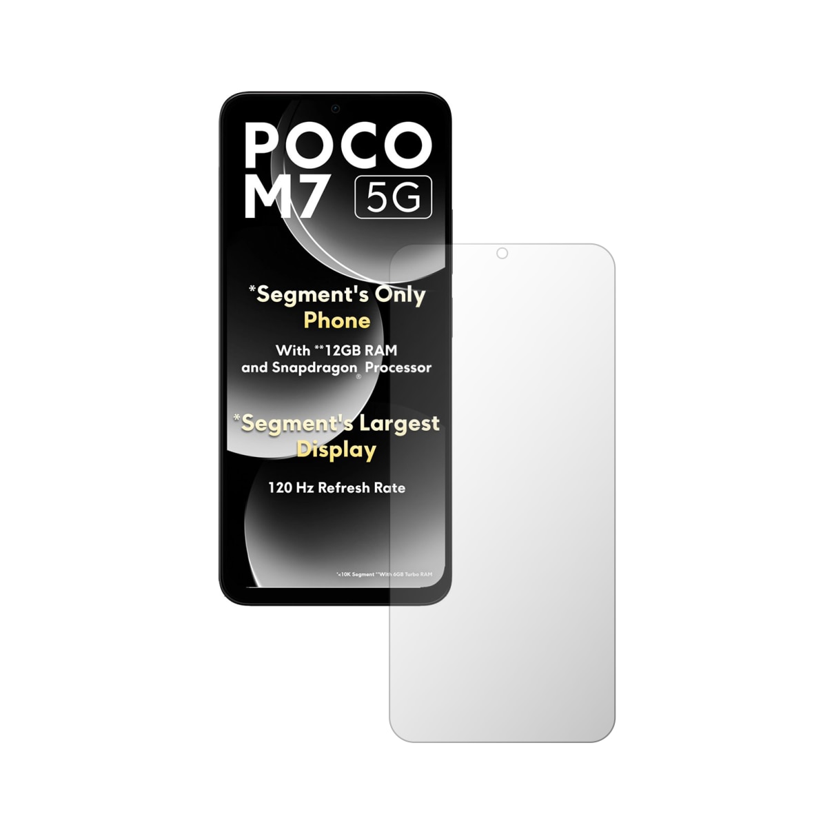 Folie Protectie Ecran Folie24, pentru Poco M7, 1X Mata cu Acoperire Totala Full-Display, Adeziva, Flexibila cu Auto Regenerare