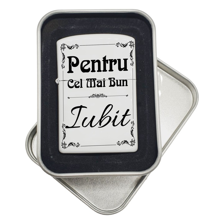 Bricheta metalica gift shop personalizata cu mesaj, cel mai bun iubit, in cutie cadou, model bgs 078