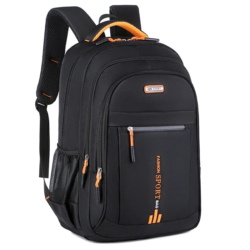 Rucsac pentru laptop, negru, 48x18x32cm, 44x19x32cm, set pentru barbati si adolescenti