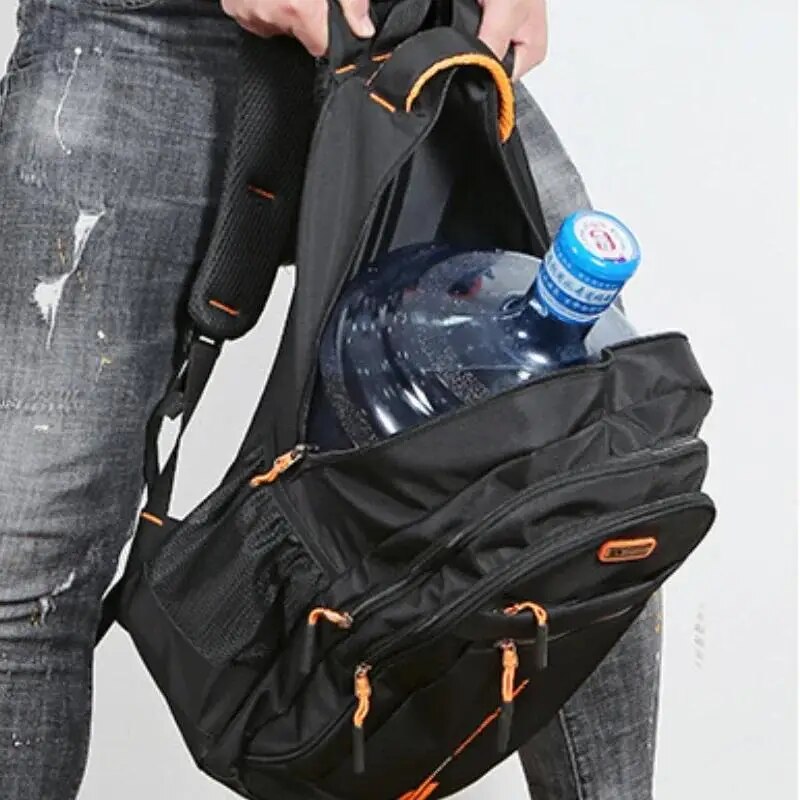 Rucsac pentru laptop, negru, 48x18x32cm, 44x19x32cm, set pentru barbati si adolescenti