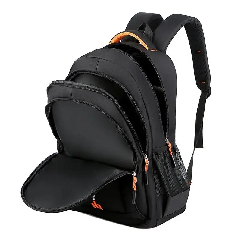Rucsac pentru laptop, negru, 48x18x32cm, 44x19x32cm, set pentru barbati si adolescenti