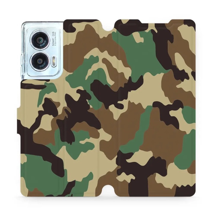 Mobiwear flip cover за Motorola Edge 50 Fusion, елегантен дизайн, устойчив на удари и надраскване, многоцветен