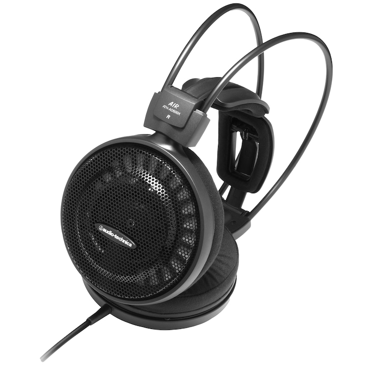 Audio-Technica ATH-AD500X fejhallgató, Fejtámasztós, Nyitott high-end, 3D Wing support, Fekete