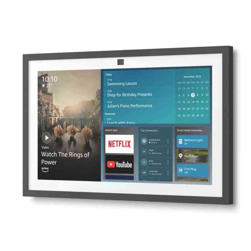 Display inteligent Amazon Echo Show 15, 15.6 inch, Full HD, Wi-Fi