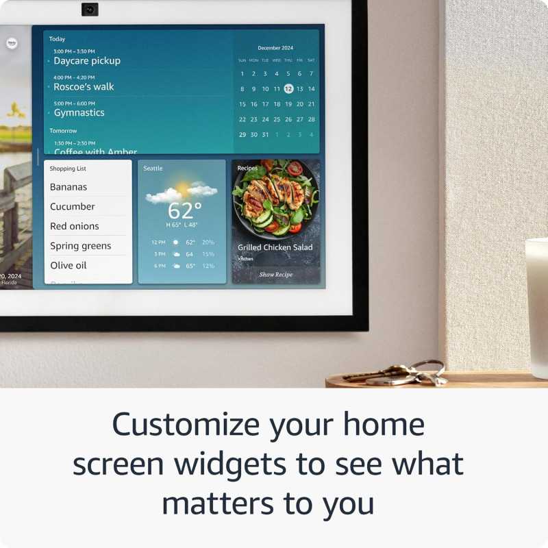 Display inteligent Amazon Echo Show 15, 15.6 inch, Full HD, Wi-Fi