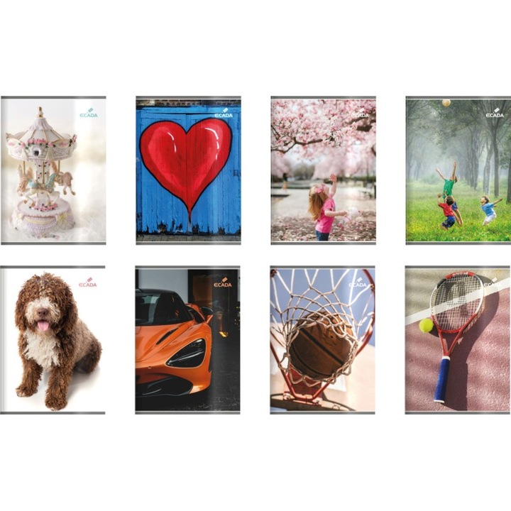 12 db A5-ös 48 lapos füzet készlet Ecada Mathematics