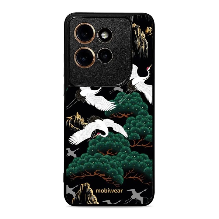 Mobiwear Glossy case за Motorola Edge 50 Neo, устойчив на удари и надраскване, черен, комплект 1 кейс