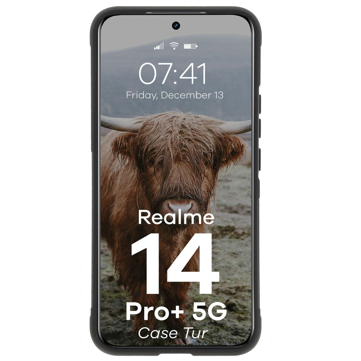 Husa Bizon Case Tur pentru Realme 14 Pro Plus 5G, negru