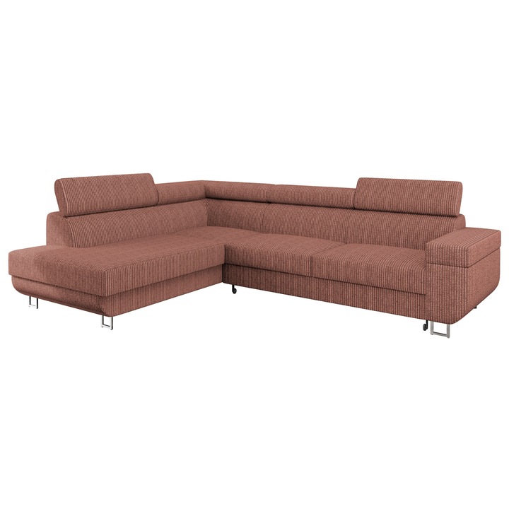 Coltar rabatabil Antrodem Reiat Stanga, MIRJAN 24, roz, 188x253x71 cm