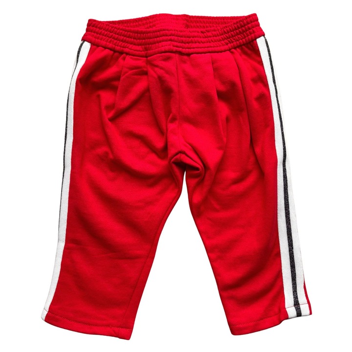 Chicco gyereknadrág, piros, pamut, csíkos, 86 CM