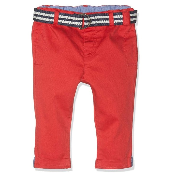 Fiú nadrág, Chicco, pamut/elasztán, piros, 68 CM