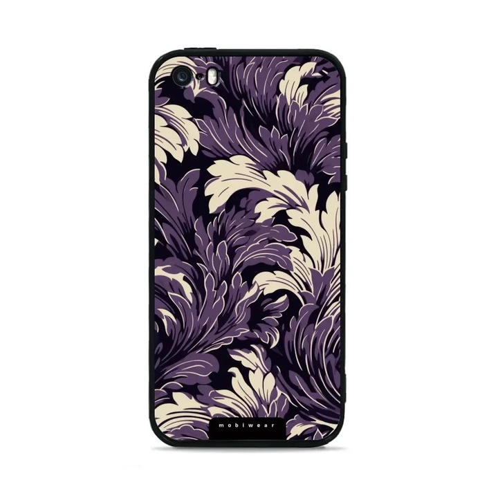 Mobiwear fényes tok Apple iPhone 5 / 5S / SE telefonhoz, ütés- és karcálló