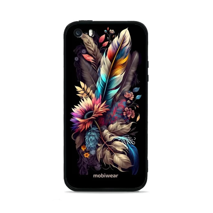 Mobiwear Glossy tok Apple iPhone 5S telefonhoz, ütés- és karcálló, többszínű, 10x15x22cm
