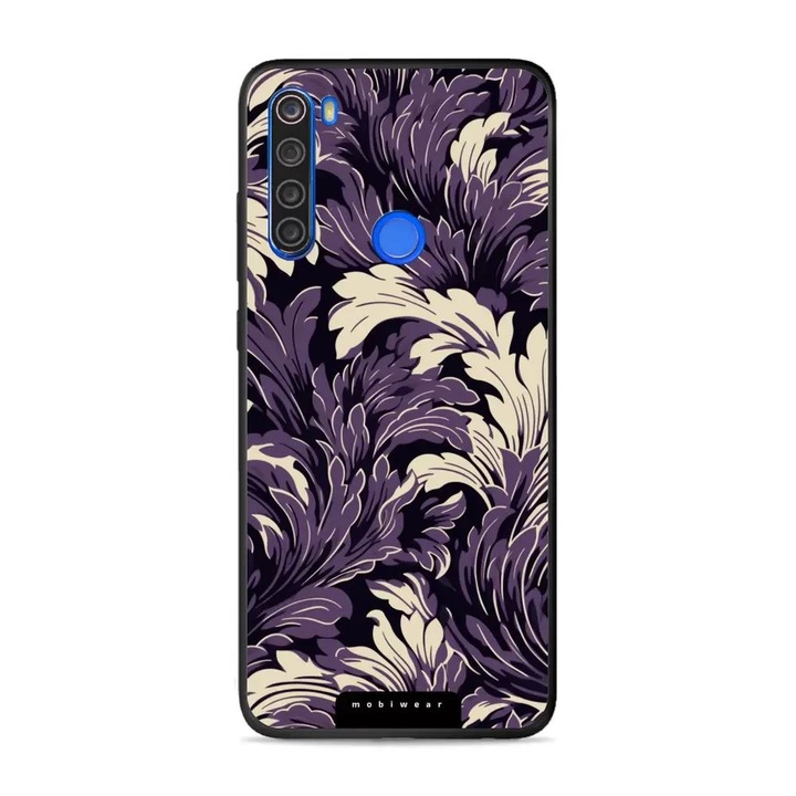 Husa telefon Mobiwear Glossy, pentru Xiaomi Redmi Note 8T, flori, multicolor