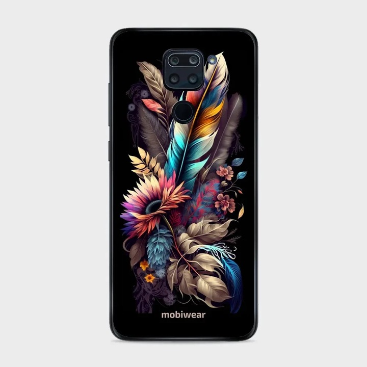 Husa telefon Mobiwear Glossy pentru Xiaomi Redmi Note 9, multicolor, rezistent la socuri si zgarieturi