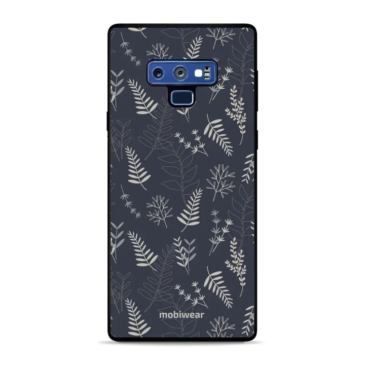 Husa telefon Mobiwear Glossy pentru Samsung Galaxy Note 9, design flori, rezistent la socuri, multicolor