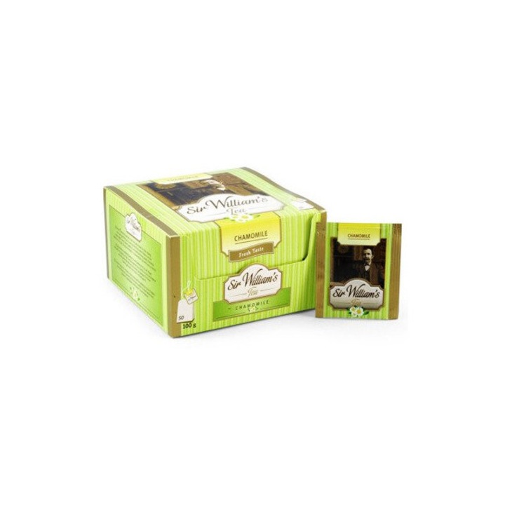Ceai Sir William's, aroma de musetel, 50 plicuri, 70g