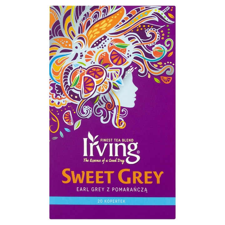 Earl Grey tea with orange, Irving, 20 sachets
