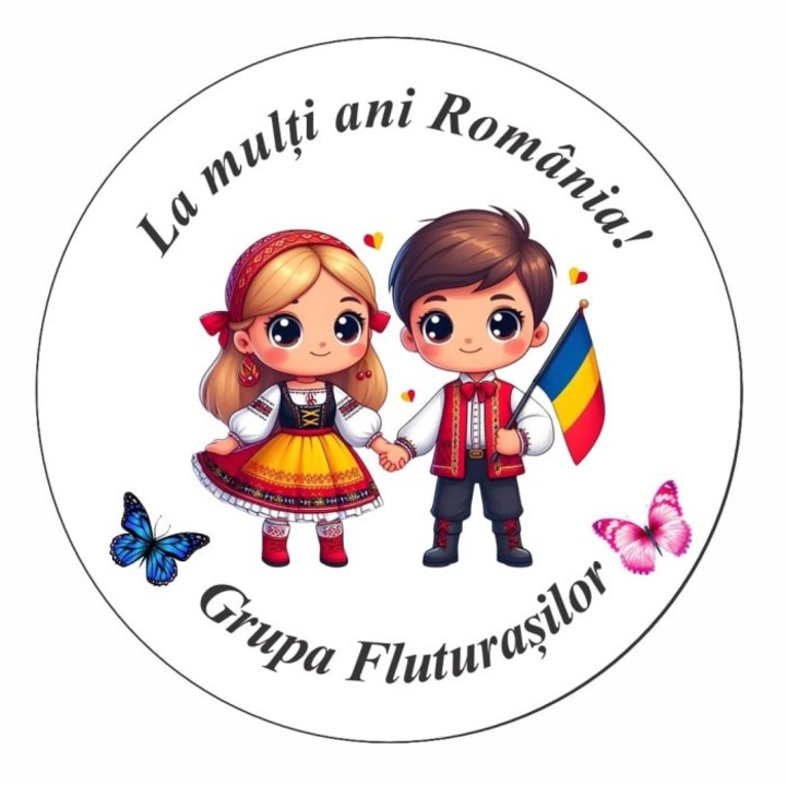 Insigna Lemn, 1 Decembrie, 6cm, ITUV004