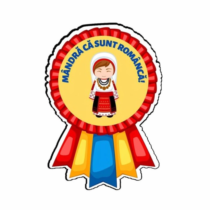 Insigna Lemn, 1 Decembrie, 6x4cm, ITUV002