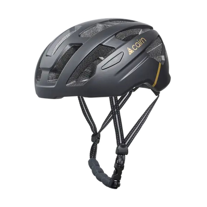 Cască sport Cairn Prism 2, aerodinamică, ventilație optimă, negru, 52-55