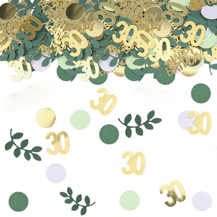 Decoratiuni petrecere 30 ani set 200 piese buline multicolor