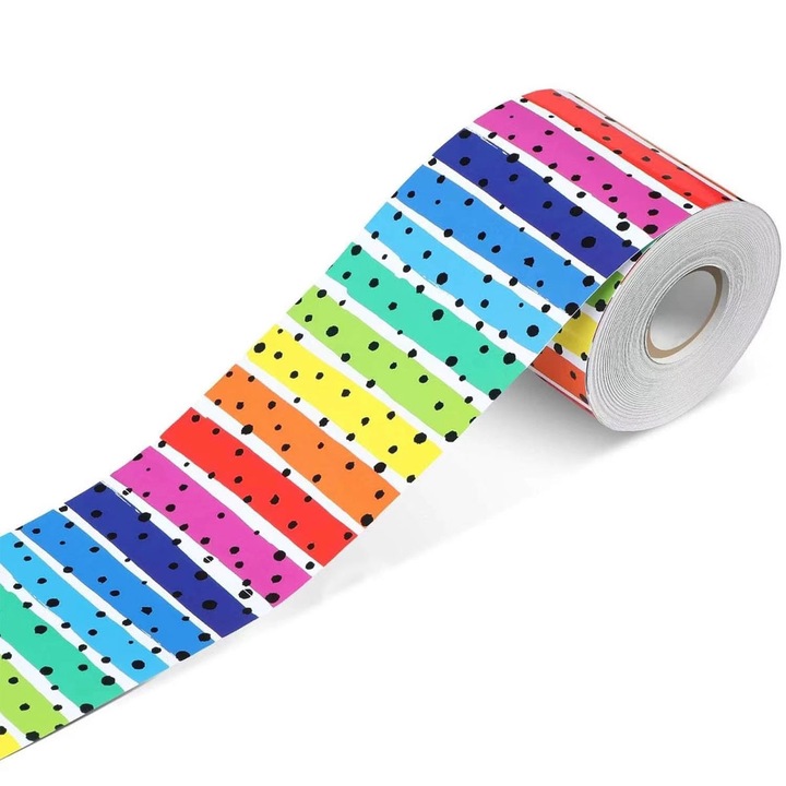 Bordura decorativa OEM creioane colorate 7.6cmx10m