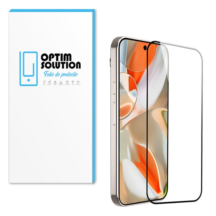 Optim Solution 5D Secure Glass Film kompatibilis a Google Pixel 9a telefonnal, átlátszó