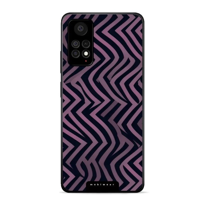 Калъф за телефон Mobiwear Glossy, за Xiaomi Redmi Note 11 Pro 5G, пълна защита, виолетов, комплект 1 бр.