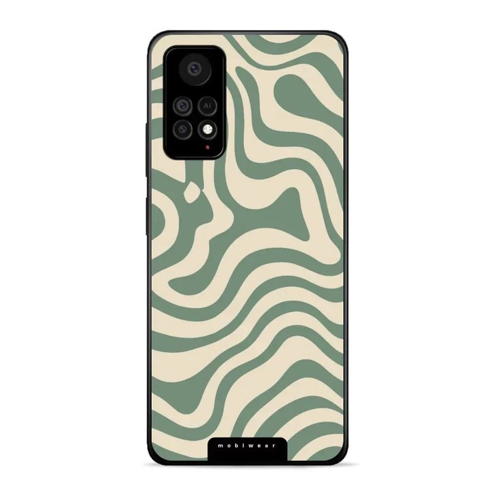 Калъф Mobiwear Glossy за Xiaomi Redmi Note 11 Pro 5G, зелен, интересен дизайн, удароустойчив, комплект 1 калъф