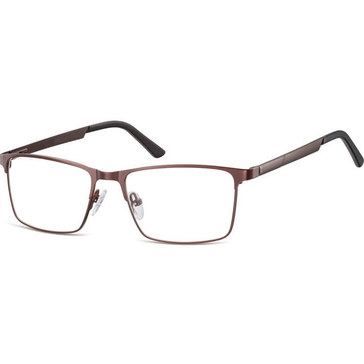 Ochelari de soare unisex Sunoptic, optiuni metalice, culoare mata, dimensiuni 13.1x3.8cm, set cu etui si accesorii.