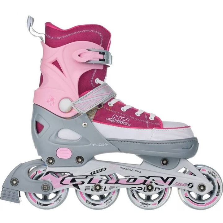 Nils görkorcsolya, NJ2132, rózsaszín, 29-32EU, állítható markolat