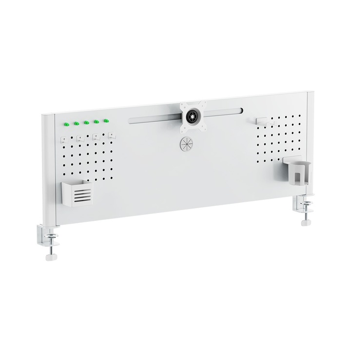 Перфорирана дъска Spacetronik SPB-161W, 120 см, със стойка за монитор, включени аксесоари