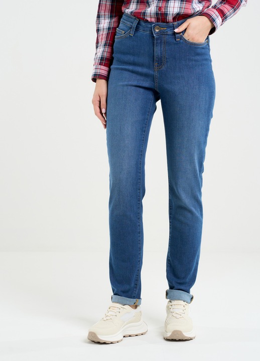 Blugi dama, Big Star, Katrina High Waist 344, slim, albastru, bumbac, poliester, elastan