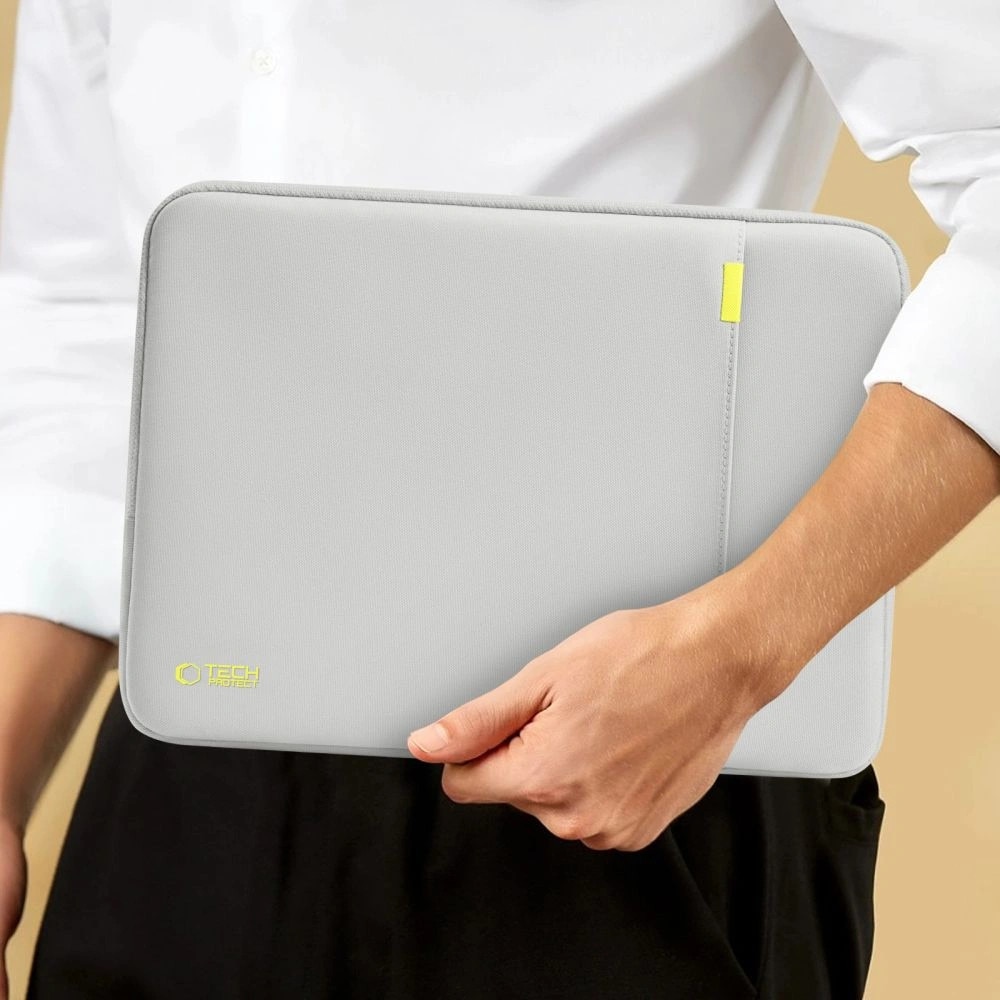 Geanta laptop Tech-Protect Defender, gri, 13-14 inci, 320x240x30mm