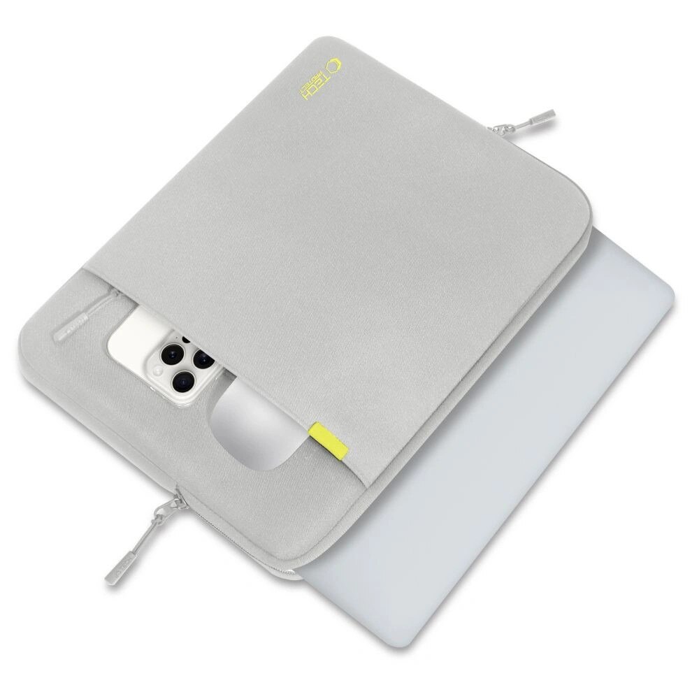 Geanta laptop Tech-Protect Defender, gri, 13-14 inci, 320x240x30mm