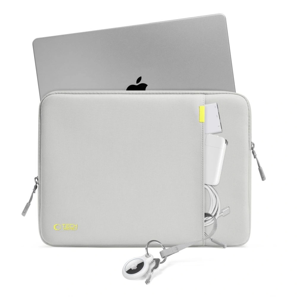Geanta laptop Tech-Protect Defender, gri, 13-14 inci, 320x240x30mm