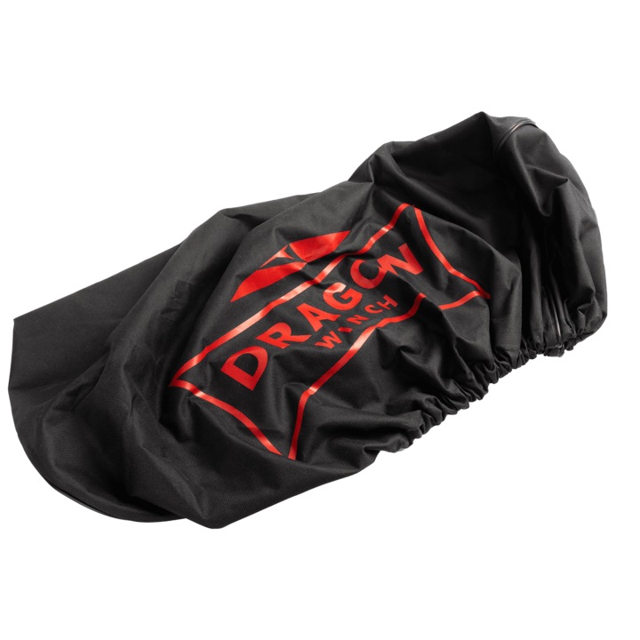 Капак за лебедка, Dragon Winch, Дължина 565 мм, Черен/Червен